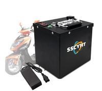 SSCYHT 48v20ah, Batterie au Lithium 72V 60V 48V pour vélo électrique 20Ah 26Ah 30Ah 32Ah 36Ah 40Ah 50Ah Moto, Tricycle, kit Moteur 0-3000 W pour cyclomoteur, vélo ou kit Moteur