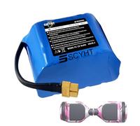 SSCYHT 6s 25.2v, Batterie Lithium de Remplacement 7S 29,4 V, Batterie 6S 25,2 V pour Hoverboard, 4 Ah, 4000 mAh, pour kit Moteur de Voiture électrique.