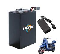 SSCYHT 72v20ah, Batterie LiFePO4 72 V 20 Ah, 25 Ah, 30 Ah, 35 Ah pour vélo électrique, Lithium Fer Phosphate, avec Chargeur, pour kit Moteur de Tricycle, Moto et vélo électrique 2 500 W