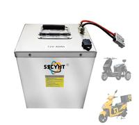 SSCYHT 72v45ah, Batterie Lithium-ION Rechargeable 72 V, 60 V, 48 V, 40 Ah, 45 Ah, 50 Ah, pour vélo/Tricycle/cyclomoteur/Kart 3 500 W à 1 500 W, avec Chargeur