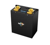 SSCYHT Batterie AGV de Communication RS485 | Batterie LiFePO4 12,8 V/25,6 V, batterie au lithium 10,8 V/25,2 V, rechargeable, amovible, témoin lumineux
