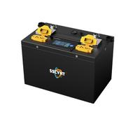 SSCYHT Batterie AGV de Communication RS485 | Batterie LiFePO4 12,8 V/25,6 V, batterie au lithium 10,8 V/25,2 V, rechargeable, amovible, témoin lumineux