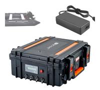 SSCYHT Batterie au Lithium 12 V Batterie sondeur pêche avec BMS | Batteries moteurs d'extérieur 150 Ah 200 Ah Batteries remplacement pour propulsion marine avec transport et indicateur