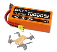 SSCYHT Batterie au Lithium 22,2 V 6S Batterie LiPo 10 000 mAh Batteries Li-ION 22,2 V Batteries Remplacement pour Drones pour Moteurs 50 W à 222 W avec Port XH-6S,22.2v10000mah xt90 s