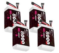 SSCYHT Batterie au Lithium 22,2 V 6S Batterie pour Drone 10C Piles Lipo Piles Remplacement pour Drone télécommandé, modèle d'avion, Buggy électrique avec Port XT60-U,22.2v8ah 10c 4pack