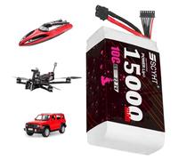 SSCYHT Batterie au Lithium 22,2 V 6S Batterie pour Drone 10C Piles Lipo Piles Remplacement pour Drone télécommandé, modèle d'avion, Buggy électrique avec Port XT60-U,22.2v15ah 10c 1pack