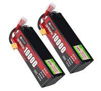 SSCYHT Batterie au Lithium 22,2 V Batterie Lipo 6S Batteries pour Drones Piles Rechargeables pour modèle d'avion, Alimentation Secours avec BMS, XH-6S et Ports XT60,22.2v10ah 60c 2pack