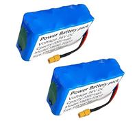 SSCYHT Batterie au Lithium 36 V Batterie pour Hoverboard 10S1P Batteries de Remplacement 2 Ah Batteries Rechargeable pour Trottinette, gyropode et Skateboard avec Port XT60,36v2ah 2pack