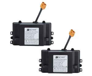 SSCYHT Batterie au Lithium 36V Batterie Hoverboard 10S1P | Batteries skateboard électrique Piles rechargeables avec BMS, port XT60, Faible perméabilité à l'eau ABS + coque PC