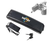 SSCYHT Batterie au Lithium pour vélo électrique 36V 48V Forme incurvée, capacités 10.4Ah 12Ah 12.8Ah 13Ah 14Ah avec Chargeur pour vélos et trottinettes Pliables