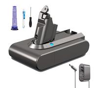 SSCYHT Batterie de Rechange 21,6 V 4500 mAh 3200 mAh Batterie Lithium 21,6 V Batteries d'aspirateur pour série V6 pour Moteurs 50 W à 100 W avec Chargeur et Bouton,21.6v4500mah 1pack