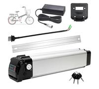 SSCYHT Batterie de Rechange 24 V 10 Ah 18 Ah Batterie Lithium 36 V 15 Ah 8,5 Ah 13 Ah Batteries Amovibles 36 V Batteries Li-ION avec Chargeur pour Moteur 200 W - 550 W,24v18ah 390mm