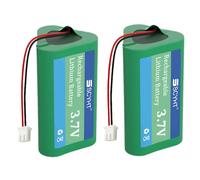 SSCYHT Batterie Li-ION 3,7 V 6000 mAh 6900 mAh Batterie Rechargeable 3,7 V Batteries Lithium avec Port XH PH pour Lampe Poche, Haut-Parleur Bluetooth, Ventilateur,3.7v6900mah xh 2pack