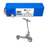 SSCYHT Batterie Li-ION 48 V 10 Ah Batterie Amovible 10 Ah Batteries au Lithium 48 V Batteries trottinettes pour Skateboards pour Moteurs 250 W à 500 W avec BMS,48v10ah xt60