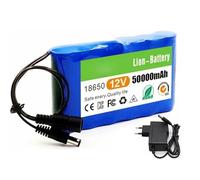 SSCYHT Batterie Li-ION de Remplacement 3S2P 12 V 50000 mah Batterie Li-ION de Remplacement Batteries Rechargeables 12 Volts 50 Ah avec Carte de Protection BMS + Chargeur