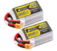 SSCYHT Batterie Lipo 4S 14,8 V 850 mAh 1 300 mAh Batterie Lithium 14,8 V Drone pour 5.0 pour Moteurs Max. 19,24 W avec Port XH-4S et BMS,14.8v850mah xt30 2pack