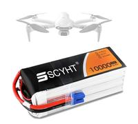 SSCYHT Batterie Lipo 6S 22,2 V 10 000 mAh 8 000 mAh Batterie Lithium 22,2 V Batteries Rechange 10 000 mAh Batteries Drone pour Moteurs 150 W - 222 W avec Port EC5,22.2v10000mah 1pack