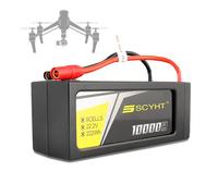 SSCYHT Batterie Lipo 6S 22,2 V Batterie Lithium 10 000 mAh Batteries pour Drone 10 Ah Batteries de Rechange avec Port USB et indicateur pour Moteur 50 W - 222 W,22.2v10000mah 1pack