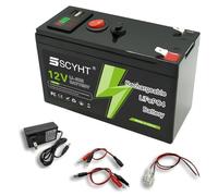 SSCYHT Batterie Lithium 12 V 12 Ah 6 Ah 8 Ah 15 Ah Batterie LiFePO4 10 Ah Batteries Amovibles 12 V Batteries Li-ION pour Panneaux solaires pour Moteur Moins 180 W avec Port USB,12v12ah