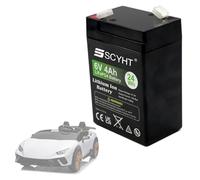 SSCYHT Batterie Lithium 12 V 2 Ah Batterie LiFePO4 6 V 4 Ah Batteries Petites Voitures 12 V Batteries Rechargeables pour éclairage Secours avec BMS pour Moteurs Moins 25 W,6v4ah 1pack