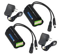 SSCYHT Batterie Lithium 12 V 3 Ah Batterie Remplacement 3000 mAh Batteries Rechargeables 12 V Batteries Li-ION pour Moteurs 36 W Max. pour Audio Mobile avec Chargeur,12v3000mah 2pack