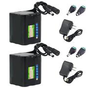 SSCYHT Batterie Lithium 12 V 8 Ah Batterie de Rechange 12 V Batteries Lithium-ION 8 000 mAh pour Moteurs de 50 W à 96 W avec Chargeur et Adaptateur,12v8ah 2pack