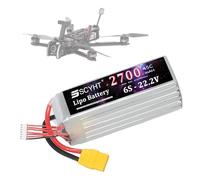 SSCYHT Batterie Lithium 22,2 V 2200 mAh 2600 mAh 3000 mAh Batterie Lipo 6S Batteries Drone 22,2 V Batteries Rechargeables pour aéromodélisme avec Port XH-6S,22.2v2700mah xt90