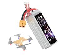 SSCYHT Batterie Lithium 22,2 V 6 S Batterie Lipo 3300 mAh 3500 mAh Batteries Rechargeables 22,2 V Batteries Li-ION pour Drone avec Port XH-6S pour Moteur 25 W à 78 W,22.2v3300mah xt60