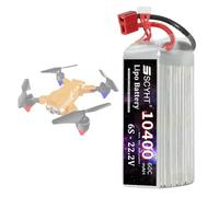 SSCYHT Batterie Lithium 22,2 V 6 S Batterie Lipo 6 S Batteries de Drone 22,2 V Batteries Rechargeables 9800 mAh 10400 mAh avec Port XT60-U pour Moteurs 50 W à 231 W,22.2v10400mah t Plug