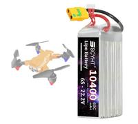 SSCYHT Batterie Lithium 22,2 V 6 S Batterie Lipo 6 S Batteries de Drone 22,2 V Batteries Rechargeables 9800 mAh 10400 mAh avec Port XT60-U pour Moteurs 50 W à 231 W,22.2v10400mah xt90 s