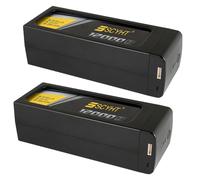 SSCYHT Batterie Lithium 22,2 V Batterie Rechargeable 12 000 mAh 6 S Batteries Lipo 12 Ah Batteries Li-ION avec Ports AS150 et XT150 pour kit Moteur 50 W - 270 W,22.2v12000mah 2pack