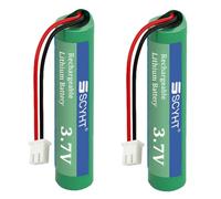 SSCYHT Batterie Lithium 3,7 V 2000 mAh 2300 mAh Batterie Rechargeable 3,7 V Batteries Li-ION avec Port XH et Port PH pour éclairage de Secours et radios,3.7v2300mah xh 2pack