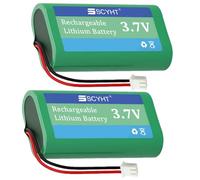 SSCYHT Batterie Lithium 3,7 V 4000 mAh 5200 mAh Batterie Rechargeable 3,7 V Batteries Lithium-ION pour Lampe Torche, Haut-Parleur Bluetooth, Microphone avec BMS,3.7v4000mah xh 2pack