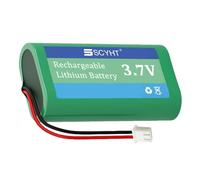 SSCYHT Batterie Lithium 3,7 V 4000 mAh 5200 mAh Batterie Rechargeable 3,7 V Batteries Lithium-ION pour Lampe Torche, Haut-Parleur Bluetooth, Microphone avec BMS,3.7v5200mah xh 1pack