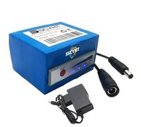 SSCYHT Batterie Lithium Rechargeable Portable 3S2P 12V 4500mAh, Batterie Li-ION 12,6V avec système Gestion Batterie BMS et Voyant Lumineux, pour détecteur de Poissons sous-Marin