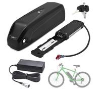 SSCYHT Batterie Rechange 48 V 13 Ah 10,4 Ah Batterie Lithium 52 V Batteries Amovibles 15 Ah Batteries Li-ION avec Chargeur et Port 4 Broches pour Moteurs 250 W à 850 W,52v15ah t Plug