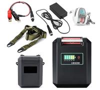 SSCYHT Batterie Rechargeable 14,8 V Batterie au Lithium 7,5 Ah ou 10 Ah Batteries moulinets pêche 14,8 V avec Coque en Silicone pour Moteurs 100 W à 150 W,14.8v7.5ah 1.5m Adapter Cable