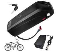 SSCYHT Batterie Remplacement 36 V 13 Ah 15,6 Ah 10,4 Ah Batterie au Lithium 18 Ah Batteries Li-ION 36 V Batteries Tube Diagonal pour Moteur 250 W - 650 W avec Chargeur,36v15.6ah t Plug