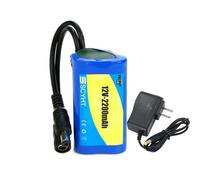 SSCYHT Charger,12V2200mAh, Batterie Li-ION Rechargeable 12V CC Voiture télécommandée Robot Panneaux solaires Bande Lumineuse LED caméra vidéosurveillance Audio appareils d'extérieur 12V