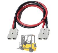 SSCYHT Connecteur Anderson 50 A avec câble Connexion 8 AWG Câble Prise pour Chariot élévateur électrique pour Batterie au Lithium voiturette Golf Câbles Charge Double tête,0.3m Cable 1pcs