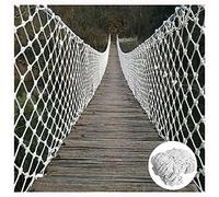 SSCYHT Filet de sécurité Filet d'isolation de site de clôture de Chantier de Construction Filet de prévention des Chutes Filet en Nylon de Construction Blanc,1X6M