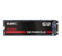 SSD Emtec X250 M.2 512 Go SATA III 3D NAND - EMTEC - ECSSD512GX250 - Antichoc - TRIM - 3D NAND