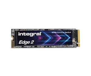 SSD Integral Edge Gen 5 2 TB PCIe 5.0 M.2 2280 NVMe, Lecture Ultra-Rapide 10 300 MB/s et écriture 8 600 MB/s - IOPS 1,3 M / 1,5 M, Gaming Rapide, Montage vidéo 4K/8K, création IA et Rendu 3D