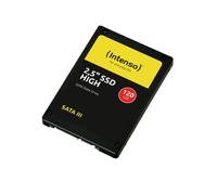 SSD Intenso High 120Go 2.5" SATA III TLC - Lecture 520 Mo/s, Écriture 480 Mo/s, IOPS 133K/122K, MTBF 2M h, Compatible PC