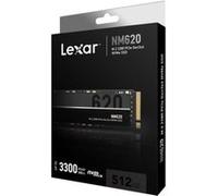 Lexar NM620 SSD 512Go, M.2 2280 PCIe Gen3x4 NVMe 1.4 SSD 512Go Interne, Jusqu'à 3500 Mo/s en lecture, 2400 Mo/s en écriture, disque dur pour les Passionnés de PC et les Joueurs (LNM620X512G-RNNNG)