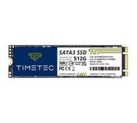 Disque SSD interne Timetec 512 Go 3D NAND SATA III 6 Gbit/s M.2 2280 NGFF 256 ToW Vitesse de lecture jusqu' 550 Mo/s Cache SLC Performance Boost