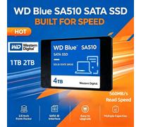 SSD interne WD Blue SA510 2,5 pouces SATA3 1 To 2 To, disque dur SSD d'origine Western Digital pour ordinateur portable et ordinateur de bureau 500GB