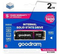 SSD M.2 NVME - GOODRAM - PX700 - 2 To - 7400 Mo/s - PCIe Gen 4x4