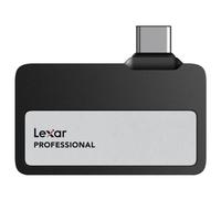 Lexar Professional Go Portable SSD 2To, Ultra-Compact, supporte Apple ProRes, jusqu'à 1050MB/s en Lecture et 1000MB/s en écriture, USB 3.2 Gen 2, IP65, pour iPhone 15/16 Pro, Noir