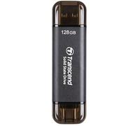 Transcend SSD Portable ESD310C 128GB Type-A/Type-C Compatible PS4/PS5 Noir - TS128GESD310C